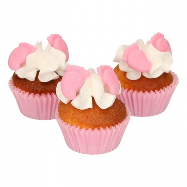 Sugar Decoration - Baby Feet Pink